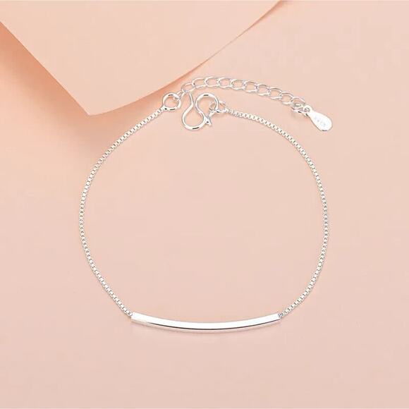 Silver Chain Style Geometric Fashion Wrist Bracelets Boho Academia Women - Picture 1 of 11